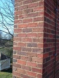 Old Carolina® Handmade Brick on Montpelier Chimney Restoration