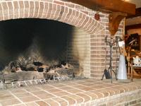Handmade Brick Fireplace with Special Shapes