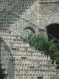 Savannah Grey Handmade Brick Staircase at Colleton River Plantation