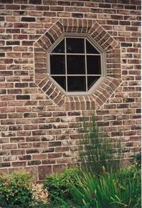 Octagon Window With Handmade Brick Shapes