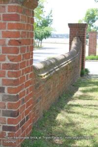 Tryon handmade brick wall