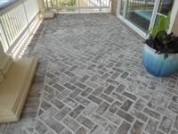 Savannah Grey Handade Brick Used In Herringtone Paving Pattern