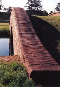 Handmade Brick Bridge with Special Wall Coping